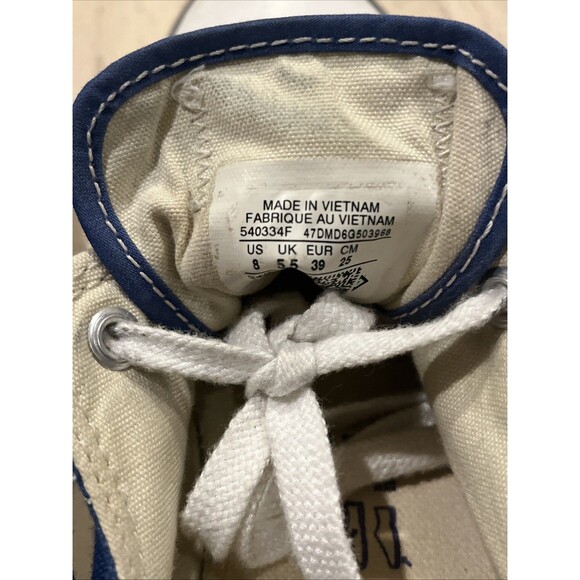 Converse Chuck Taylor All Star Low Top Shoes Womens Size 8 Blue Canvas Cleaned - Picture 6 of 7